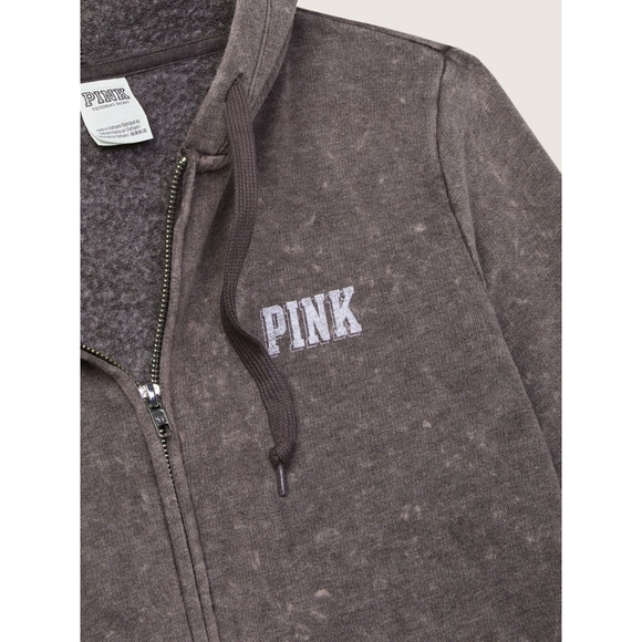 VS Pink Full Zip Hoodie - Picture 6 of 9